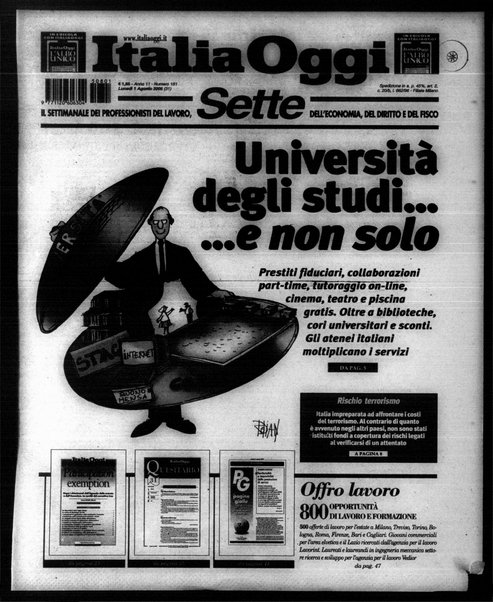 Italia oggi : quotidiano di economia finanza e politica